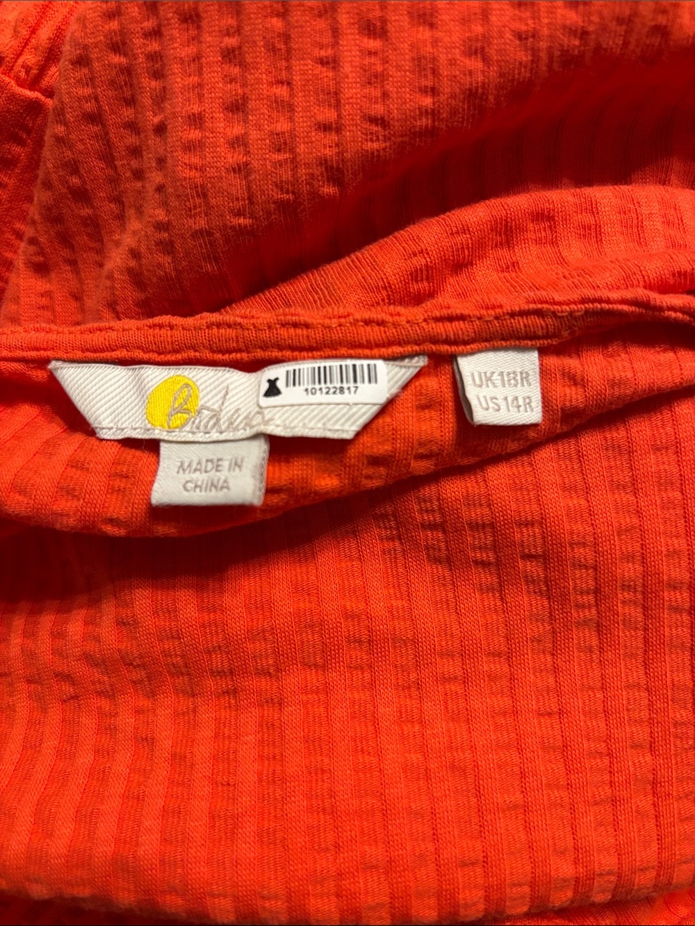 Boden Jersey Seersucker Tiered Plus Dress - Picture 8 of 9